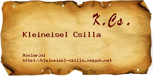 Kleineisel Csilla névjegykártya